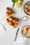 Printed Linen Bread Bag