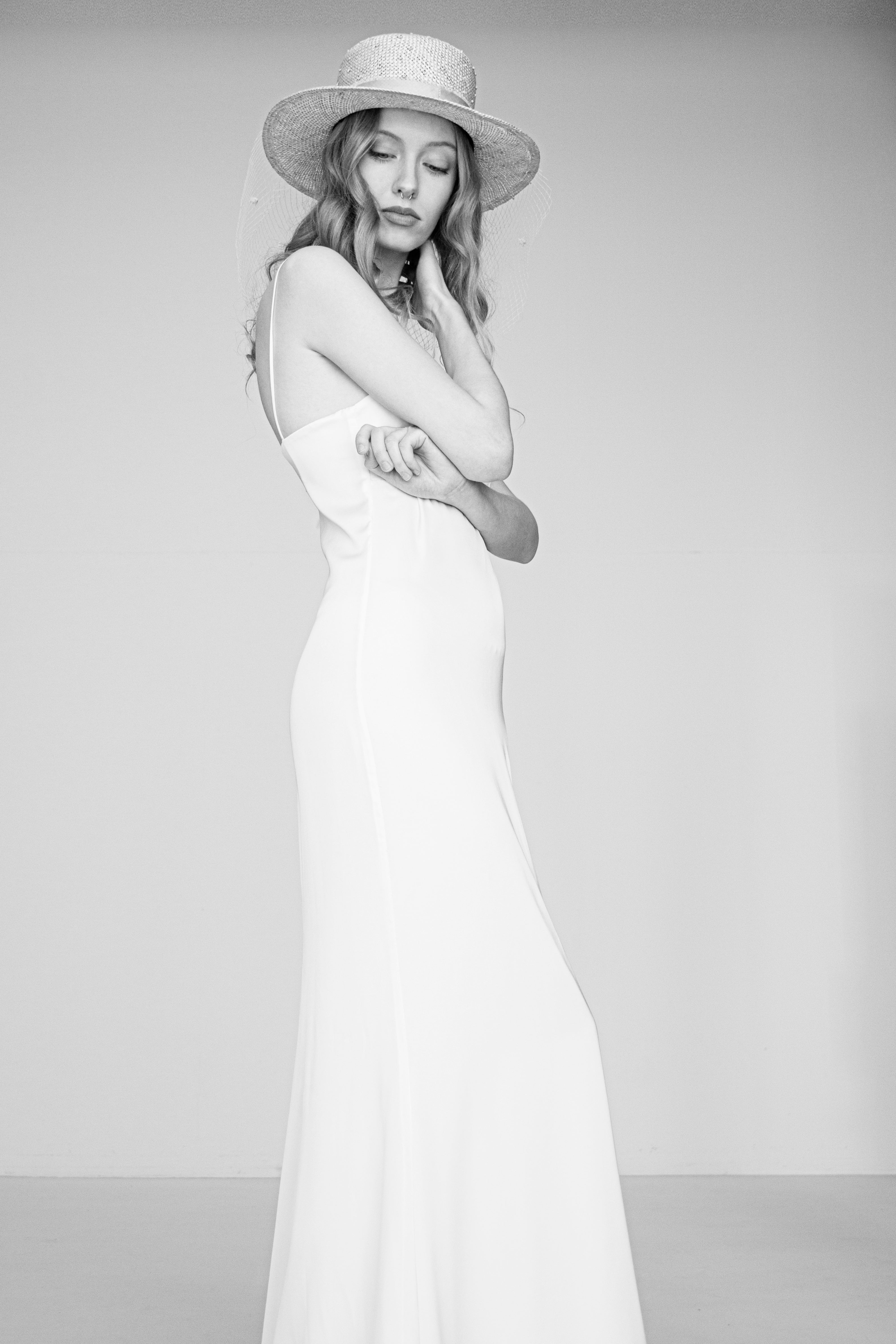 Franciska Straw Wedding hat