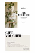 CELENI design consultation gift card for Social media or branding